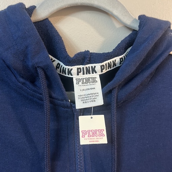 NWT PINK Victoria Secret Hooded Zip Up Sweatshirt - Picture 2 of 8